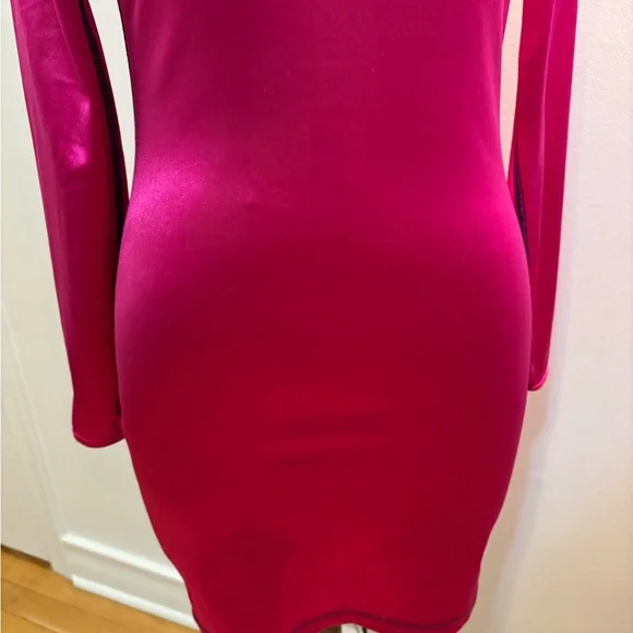 Eckhaus Latta NWT Pink Long Sleeve Dress - Picture 7 of 16